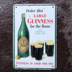 Order This Large Guinness For The Home Metal Sign