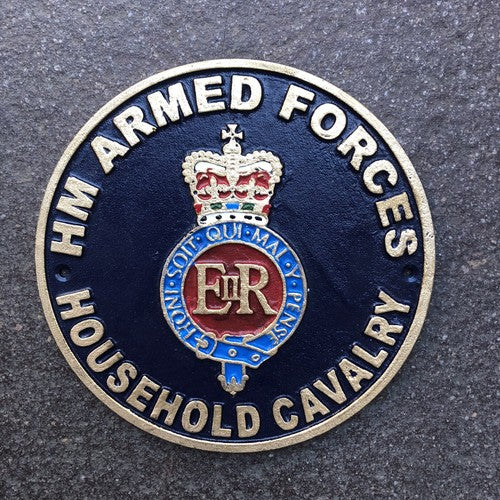 HM Armed Forces Household Cavalry Cast Iron Sign