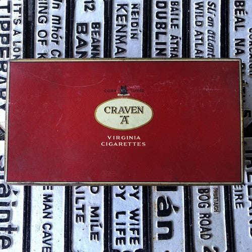 Craven A Virginia Cigs Tin With Vintage Matches