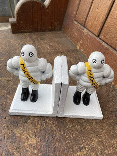 Michelin Men Cast Iron Bookends