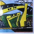 Harland & Wolf A5 Mounted Acrylic Print Titled âHappy Irelandâ