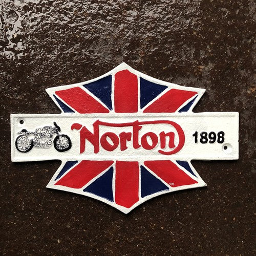 Preowned Norton Cast Iron Sign