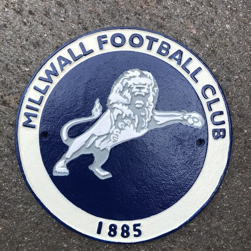 Millwall Football Club Cast Iron Sign Pre owned