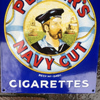 Players Navy Cut Cigarettes Enamel Sign