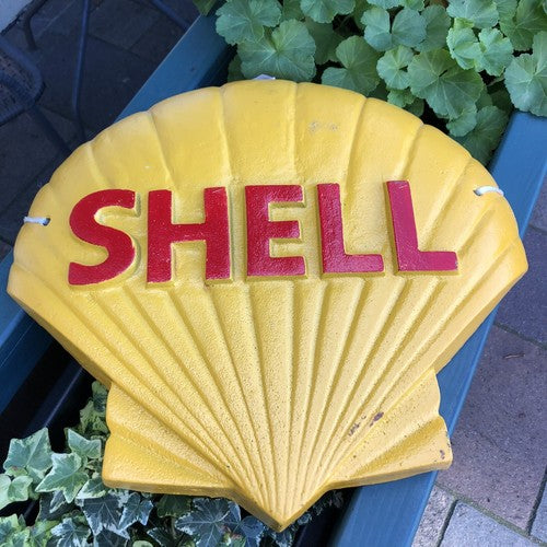 Shell Cast Iron Sign