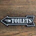 Toilets Cast Iron Arrow Sign