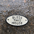 Bless This House Cast Iron Sign