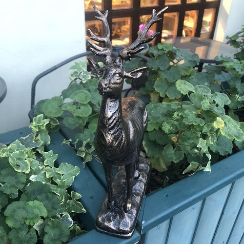 Deer Figure On Base Cast Iron