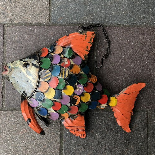 Fish Vintage Style Tin Plate Hanging