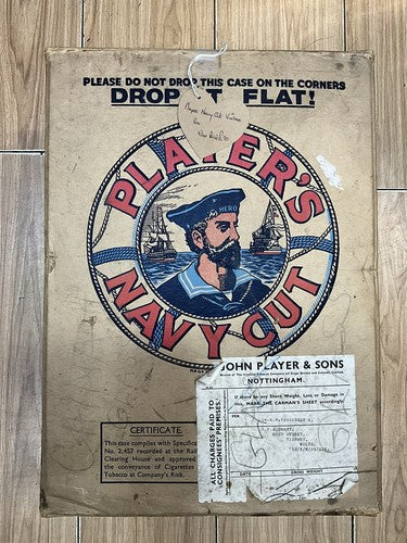 Players Navy Cut 1930s ADVERTISING BOX