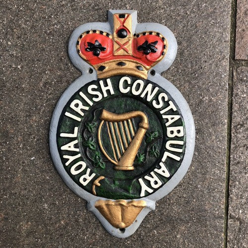 Royal Irish Constabulary Reproduction Cast Iron Sign