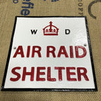 Air Raid Shelter Cast Iron Sign