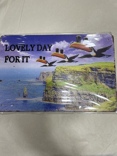 Guinness Lovely Day For It Tin Sign New Design