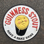 Guinness Stout Have A Manâs Drink Cast Iron Sign