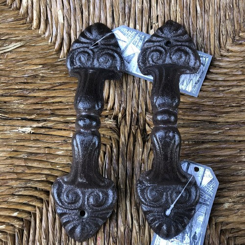 Cast Iron Door Handles Pair