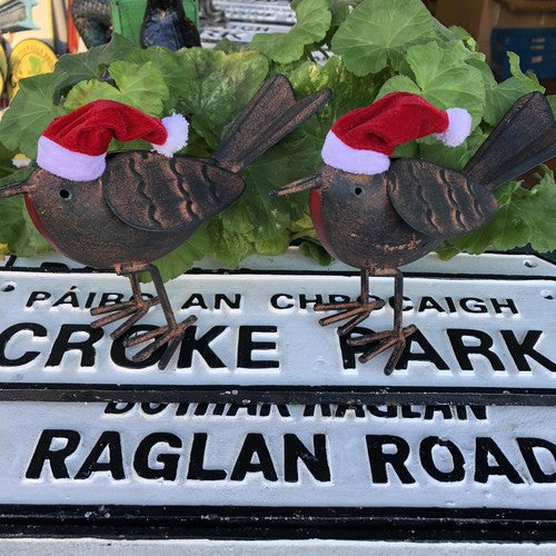 Pair Of Santa Robins