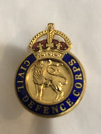 Civil Defence Corps Enamel Lapel Badge