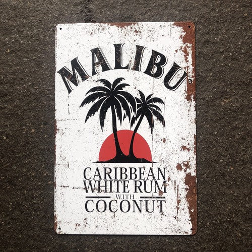 Malibu Metal Sign