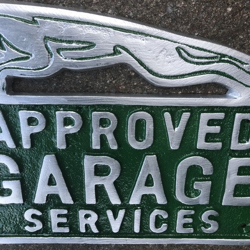 Jaguar Approved Garage Services Aluminium Sign