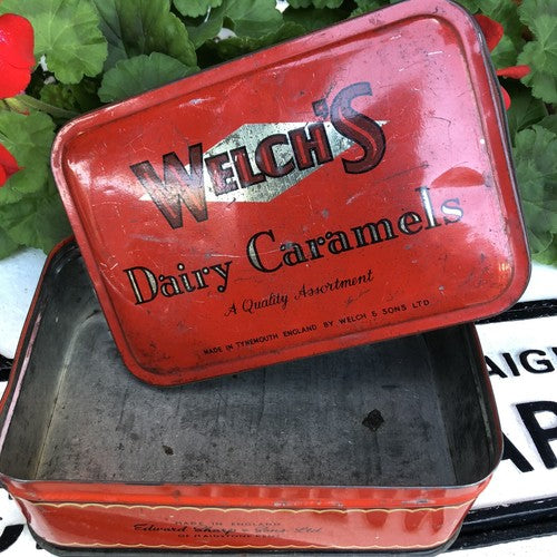Welchâs Dairy Caramels Vintage Tin