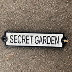 Secret Garden Cast Iron Sign
