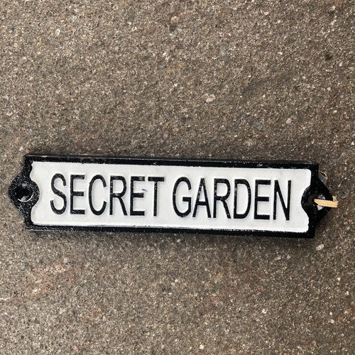 Secret Garden Cast Iron Sign