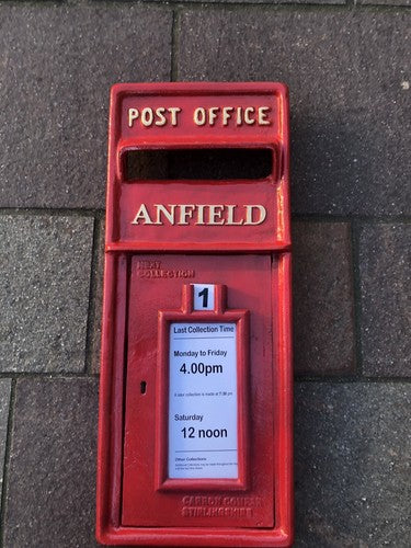 Anfield Wall Mounted Post Box Front Only Heavy Cast Iron