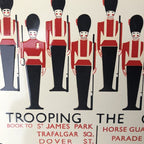Trooping The Colour Enamel Sign