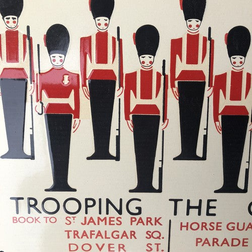 Trooping The Colour Enamel Sign