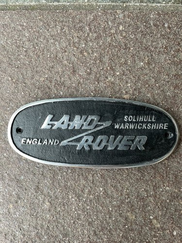 Land Rover Polished Aluminium Solihull Sign