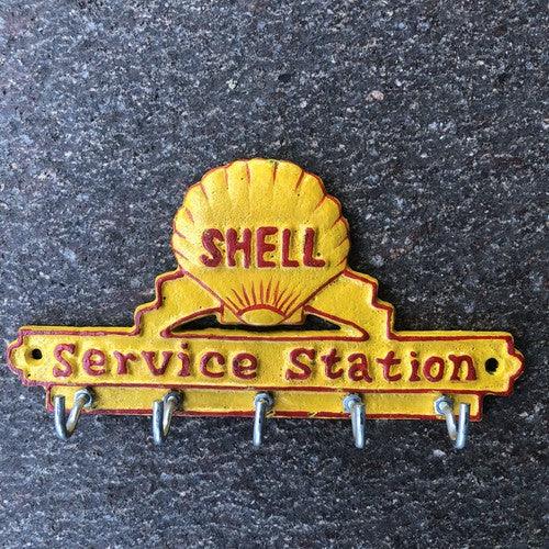 Shell Cast Iron Money Box & Key Rack