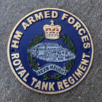 H M Armed Forces Royal Tank Regiment Cast Iron Sign