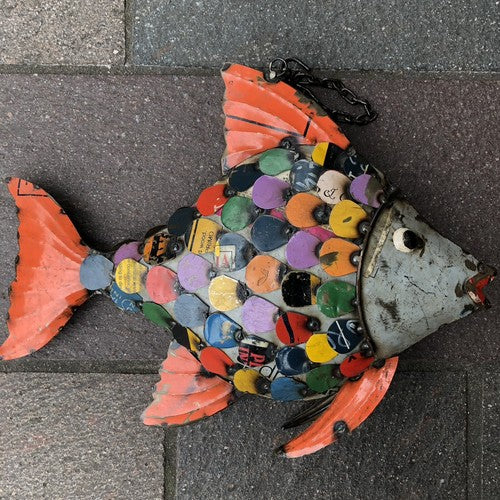 Fish Vintage Style Tin Plate Hanging