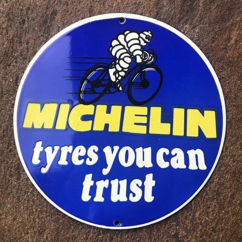 Michelin Tyres You Can Trust Enamel Sign