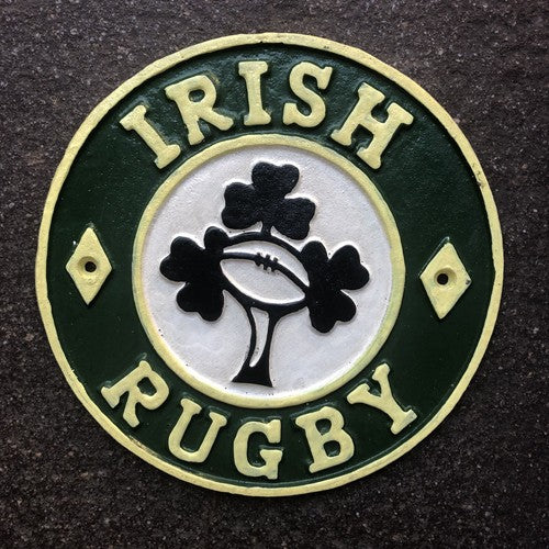 Irish Rugby Cast Iron Sign