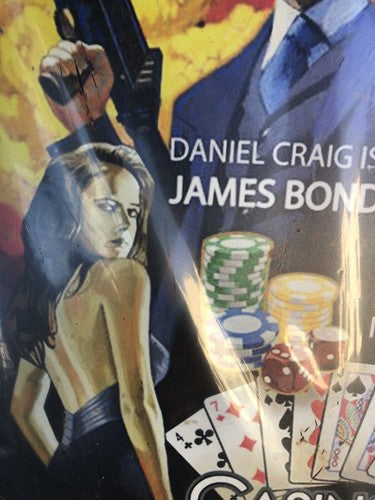James Bond Casino Royale Heavy Metal Sign