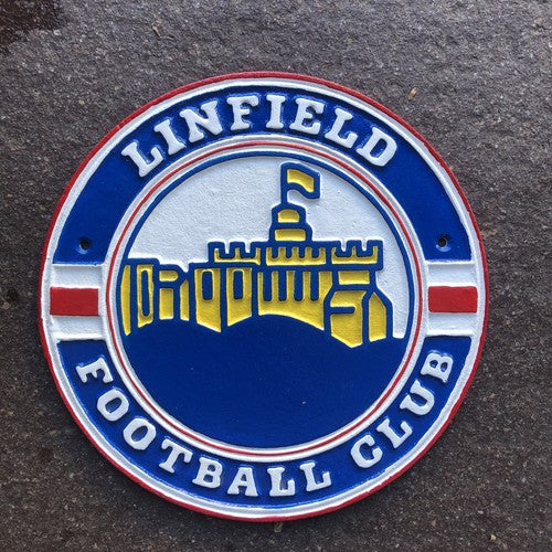 Linfield Cast Iron Sign