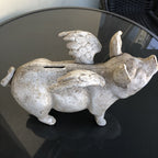 Cincinnati State Cast Iron Flying Pig Money Box
