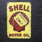 Shell Motor Oil Metal Sign