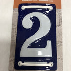 Enamel House Number 2 French Style