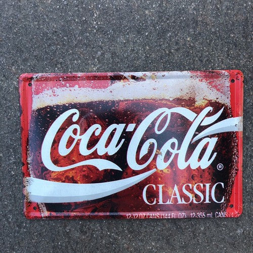 Coca Cola Classic Metal Sign