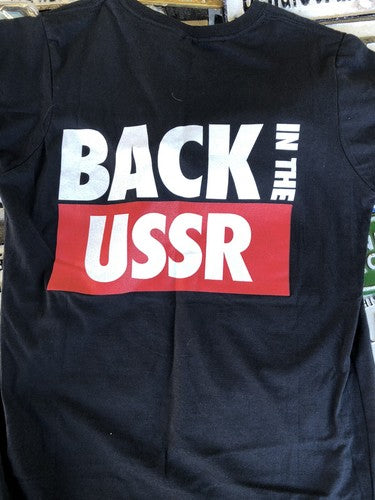 The Beatles Back In The USSR Ladies Black Teeshirt XL