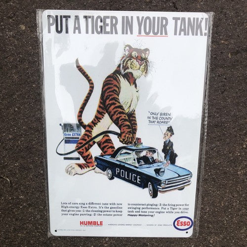 Esso Put A Tiger In Your Tank Metal Sign