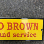 David Brown Enamel Sign