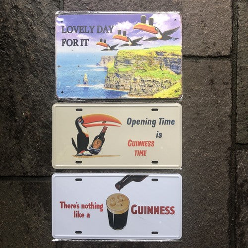 Bundle Of Three Guinness Metal Signs