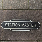 Station Master Cast Iron Sign