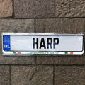 Harp License plate