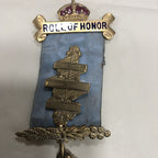 Masonic Roll Of Honor Gilt And Enamel Medal Local Interest
