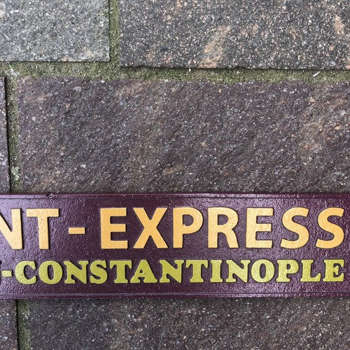 Orient Express Cast Iron Sign