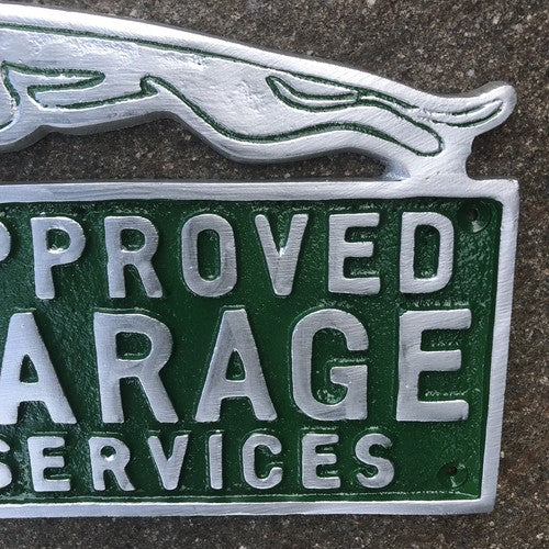 Jaguar Approved Garage Services Aluminium Sign